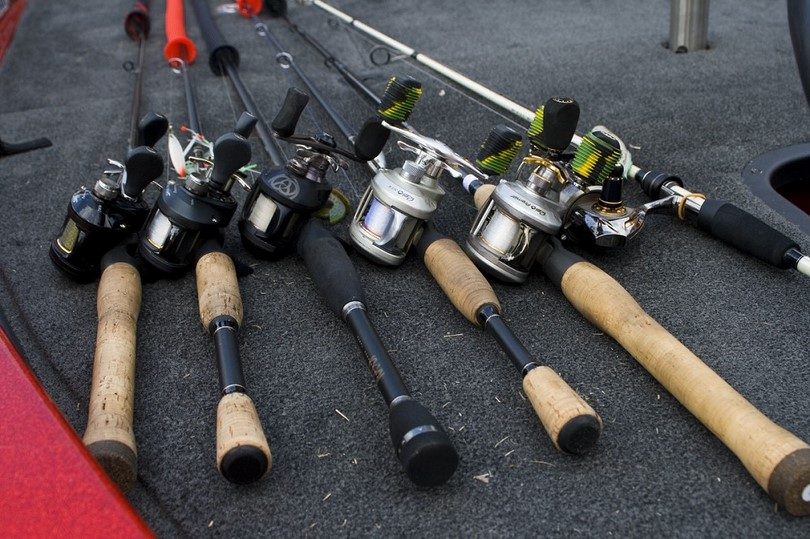 image of 6 fishing rods