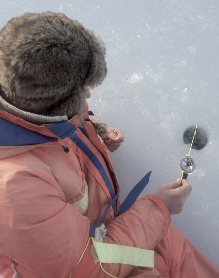 ice fishing reel