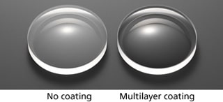 Lens coating comparison