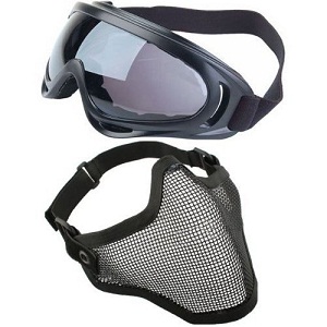 goggles and mesh mask