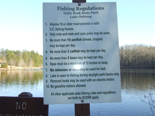 South Carolina fishing regulation board