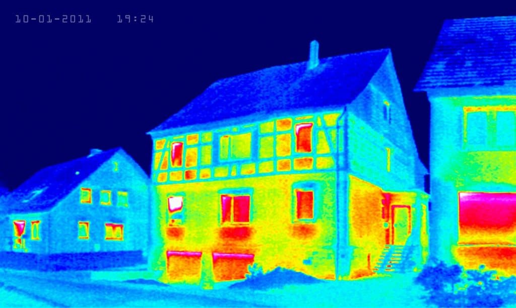 Thermal imaging of houses