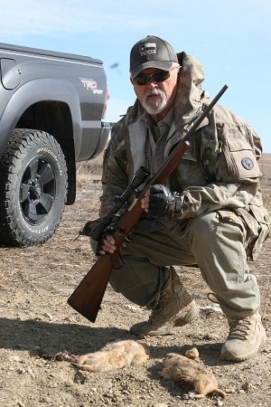Author with ruger m-77 17 hmr