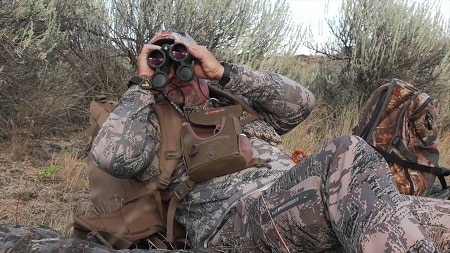hunting with binoculars