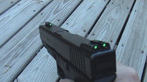 TRUGLO TFO HANDGUN SIGHT on Glock 43