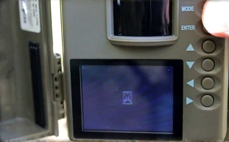 Game camera viewing screen