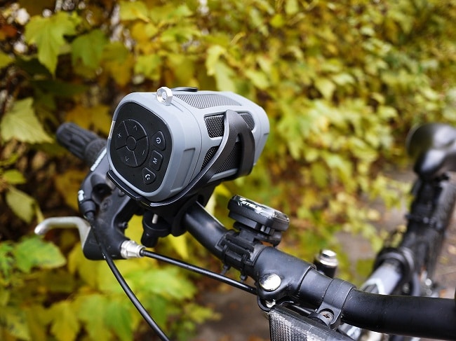 best wireless outdoor speaker mounted on a bike