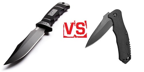fixed vs folding tactical knife