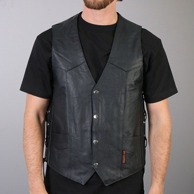 leather concealed vest