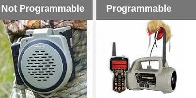 Comparison between programmable and not programmable