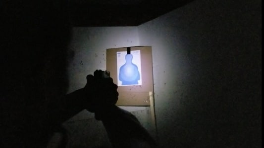 target locked with pistol light