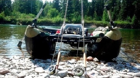 inflatable pontoon for fishing