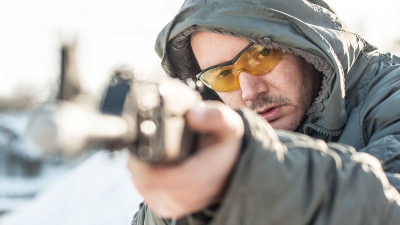 Shooting Glasses Frame 3 Lenses Prescription Sport Clay Pigeon Hunting Target 