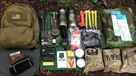 Get-Home Bag with supplies