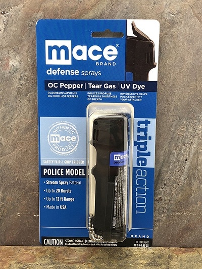 Mace triple action police pepper spray