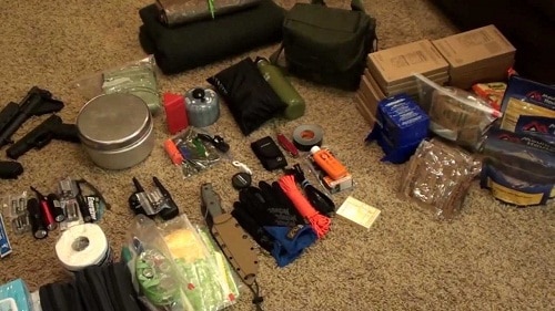 supplies to be placed in bug-out bags