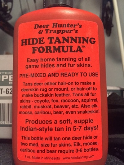 commercial hide tanning formula