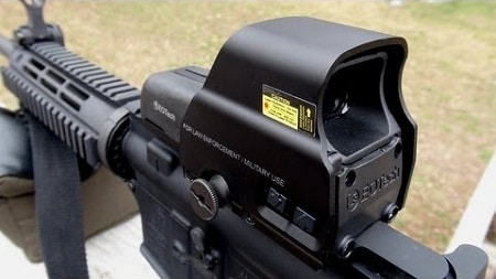 EOTech 518 mounted on rifle upclose