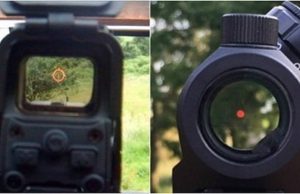 holographic vs red dot sight view