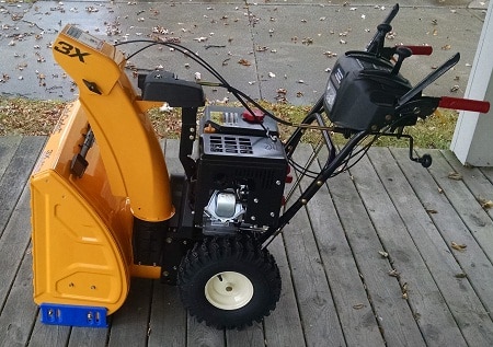 Cub Cadet 3x26HD side view on porch