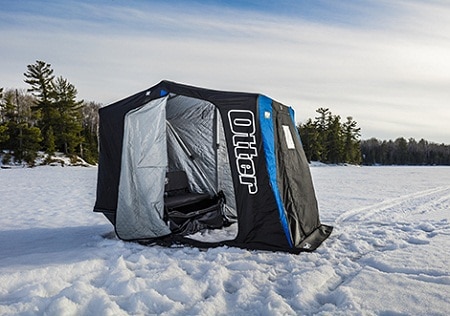 Cabin style ice fishing tent