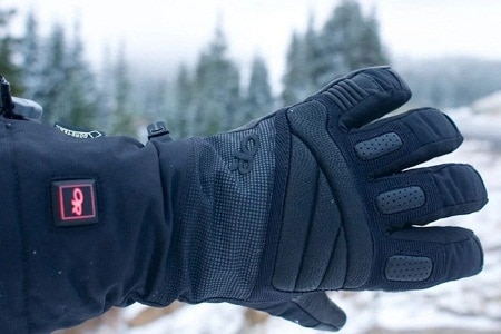 Outdoor Research heated glove left hand view
