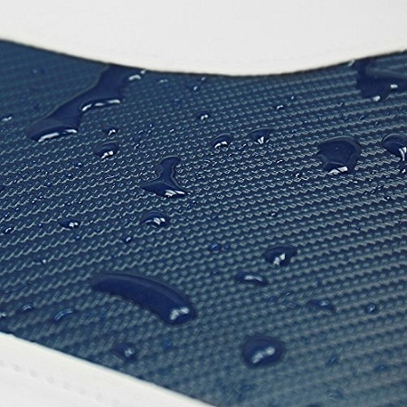 Seamander bucket seat material with water drops upclose