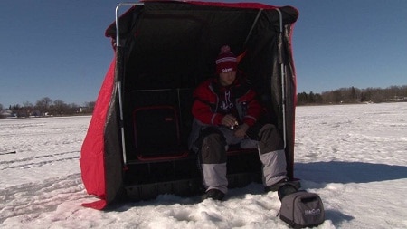 Wind Break ice fishing tent