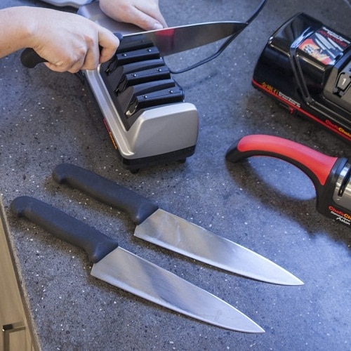 hand sharpening kitchen knives with Chef'sChoice
