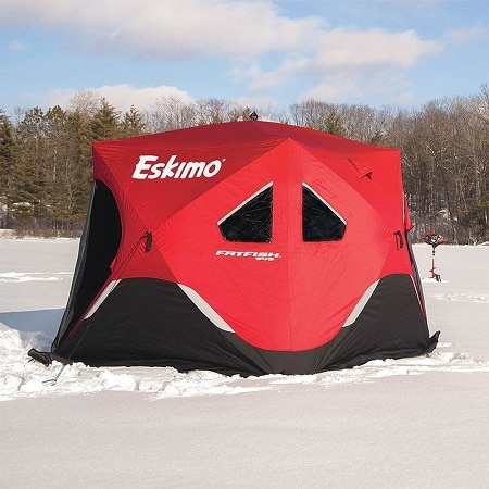 hub style ice fishing tent