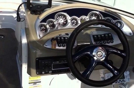 yacht dashboard front view