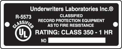 Test for Fire Resistance of Record Protection Equipment