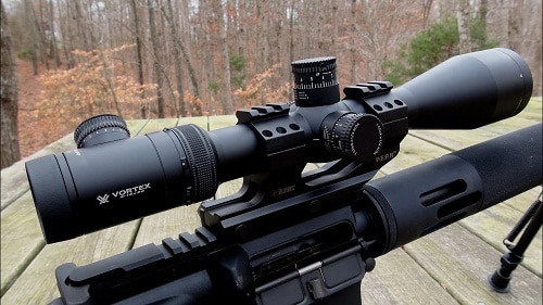 Vortex scope on rifle 