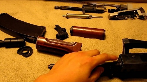 hand assembling AKS74 kit