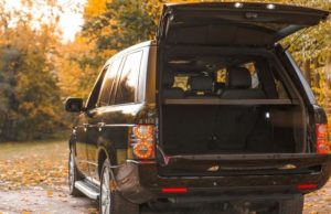 Black Car Parked on Off Road