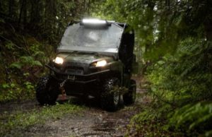 Off roading UTV in wet environment