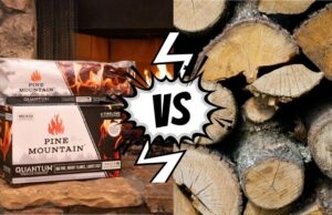 artificial firelog vs wood