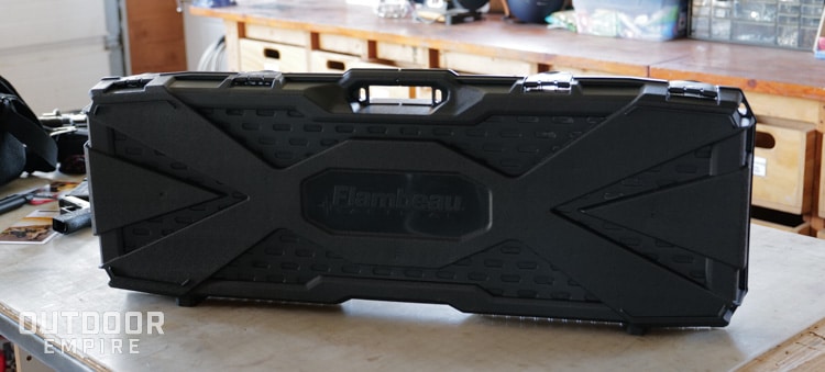 Flambeau Tactical gun case on a table