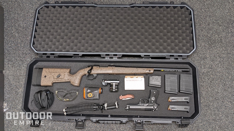 Gun case full of gear