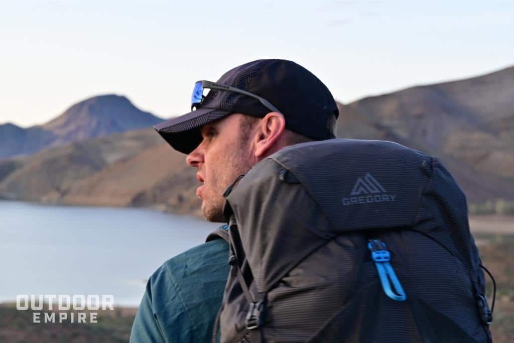 Gregory focal on hiker's back