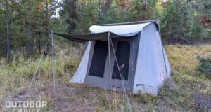 Kodiak Flex-Bow tent in woods