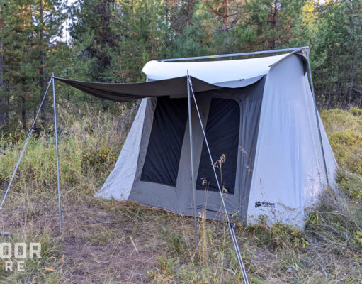 Kodiak Flex-Bow tent in woods