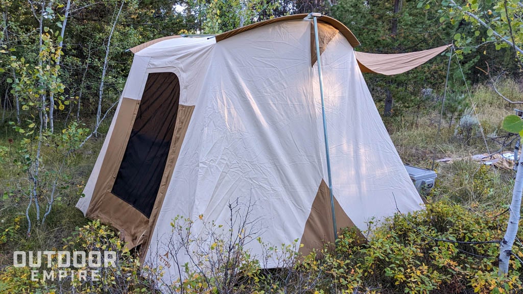 Side view of Teton Mesa tent