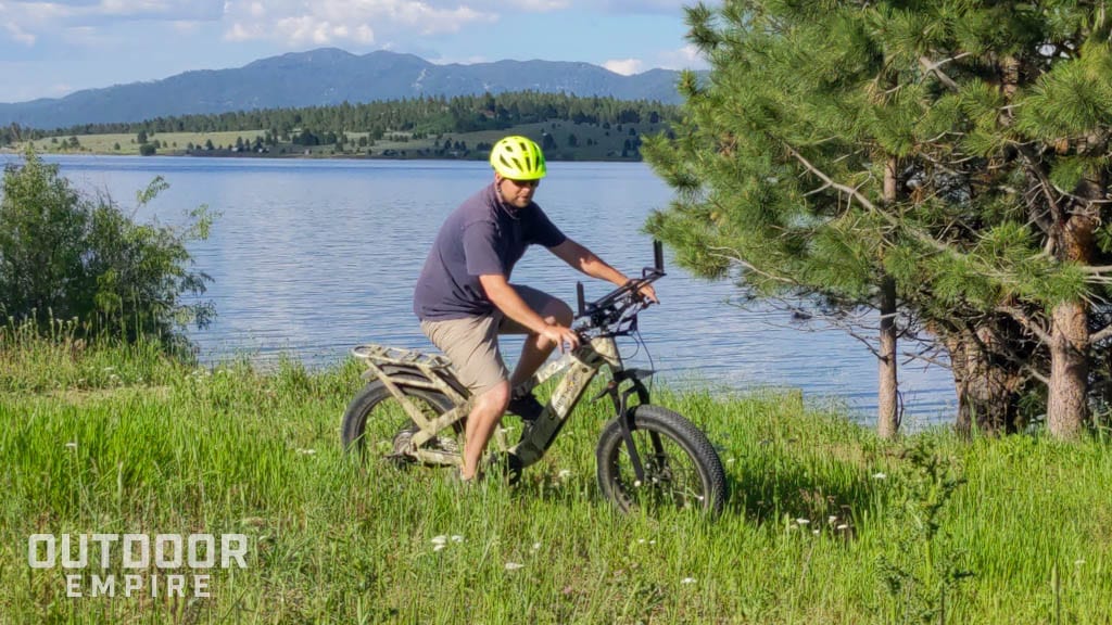 Man riding QuietKat Ranger ebike