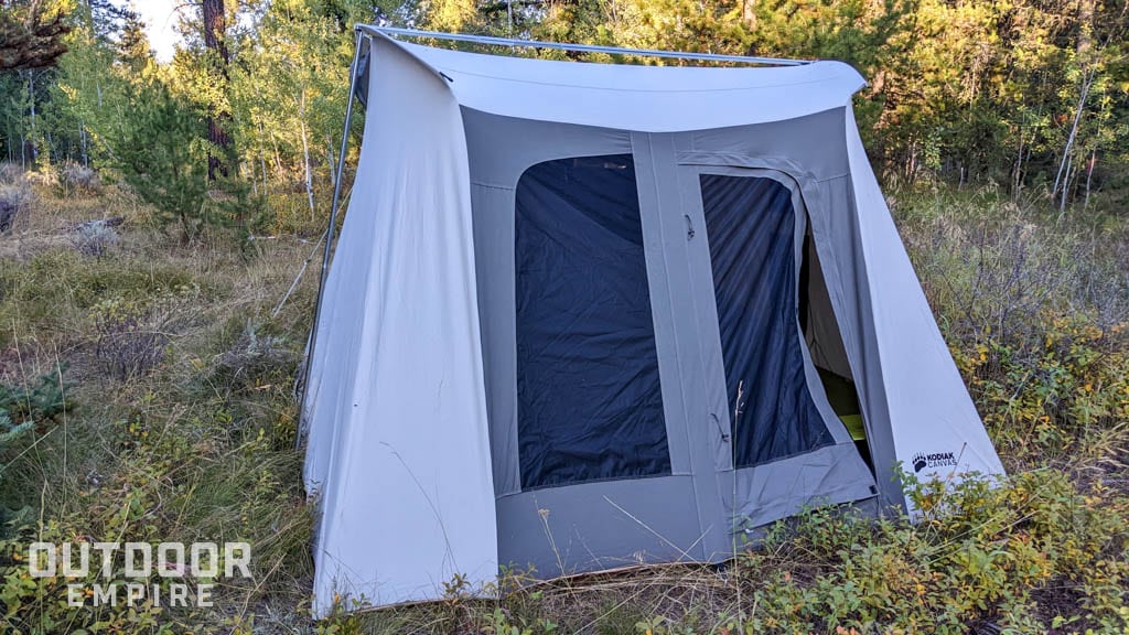 Back of Kodiak Flex-Bow tent