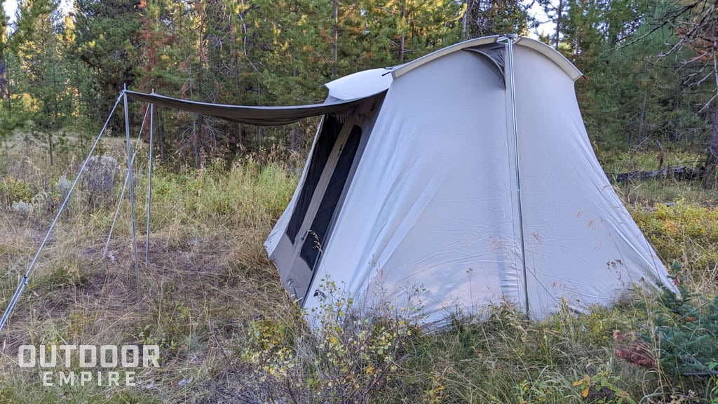 Side view of kodiak flex-bow tent