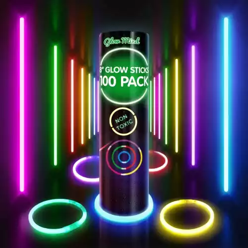 100 ultra bright glow sticks