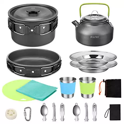 Cooking mess kit for two