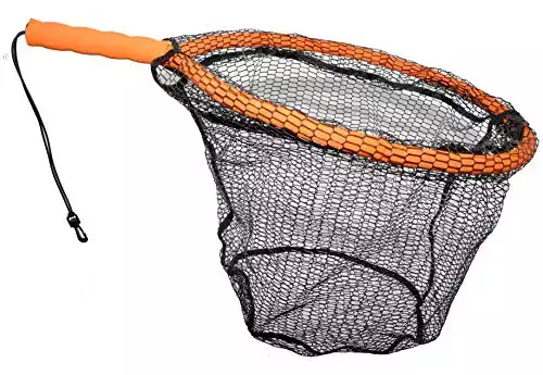 Fishing landing net for wade fishing