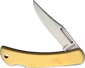 Brass lockback pocket knife